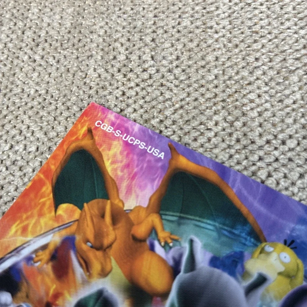 Pokemon Stadium N64 Red Blue Yellow Nintendo Gameboy Insert March 2000 Poster